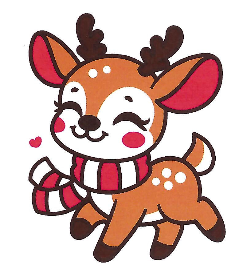 Reindeer Sticker