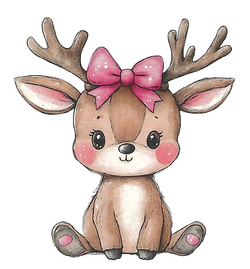 Reindeer Sticker For Fun