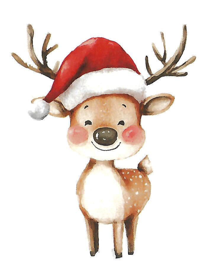 Reindeer Sticker For Fun